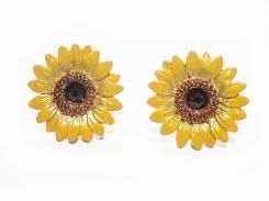 ヒマワリ ピアス 【 Palnart Poc パルナートポック 】【 メール便 送料無料 】 花 向日葵 お洒落 夏 フラワー アクセサリー 誕生日 プレゼント 女性 かわいい