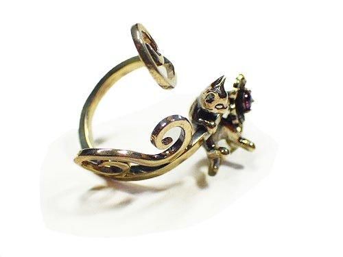 唐草猫 リング 』【 林檎屋 】 人気 シルバーアクセサリー 指輪