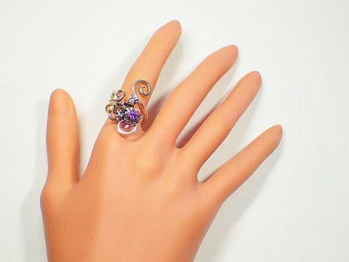 唐草猫 リング 』【 林檎屋 】 人気 シルバーアクセサリー 指輪