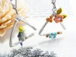 トライアングル ピアス 【 Palnart Poc パルナートポック 】【メール便送料無料】 鳥 バード 花 フラワー アクセサリー 楽器 誕生日 プレゼント 女性 雑貨