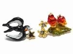 鳥 ピアス ツバメ ナイトレ・ストロベリィ 【 Palnart Poc パルナートポック 】【 メール便 送料無料 】 苺 イチゴ フルーツ 誕生日 プレゼント 女性 雑貨