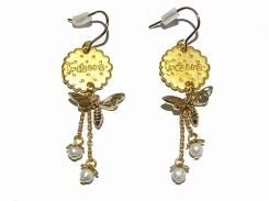 ハニービスケット ピアス 【 Luccica ルチカ 】【メール便 送料無料】 蜂 菓子 かわいい おもしろ アクセサリー 個性的 昆虫 ユニーク ハチ 誕生日 プレゼント 女性 雑貨