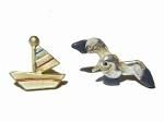 フェア・ウィンド ピアス 【 Palnart Poc / パルナートポック Brough Superior / ブラフシューぺリア 】【 ゆうメール 送料無料 】 カモメ ヨット 鳥 船 ビーチ