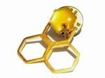 2WAY ハニーネスト ピンブローチ 【 Luccica ルチカ 】【 メール便 送料無料 】 蜂の巣 アクセサリー ハチ 昆虫 ファッション 華やか はちみつ