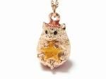 一番星 ネックレス 【 cuir carameliser クイール キャラメリゼ 】【 メール便 送料無料 】 星 ハリネズミ アクセサリー アニマル スター 動物 かわいい 針ネズミ モチーフ