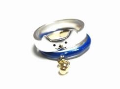 トムキャット ピンキーリング (ブルー) 【 Luccica ルチカ 】【メール便送料無料】 ネコ 猫 ねこ キャット アニマル 動物 カワイイ アクセサリー ユニーク 誕生日 プレゼント 女性 雑貨