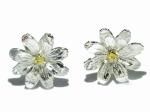 コスモス ピアス ( カラー : シルバー )【 Palnart Poc / パルナートポック Brough Superior / ブラフシューぺリア 】【 ゆうメール 送料無料 】 花 フラワー