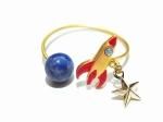 スペースジャーニー リング 【 Luccica ルチカ 】【メール便送料無料】 ファッション 宇宙船 星 スター ラッピング かわいい 小さい アクセサリー おもしろ キュート ニッチ 宇宙