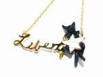 星ネコと土星 ブレスレット 【 KAZA カザ 】 ねこ ネコ キャット アニマル 動物 キュート かわいい アクセサリー レディース 惑星 スター サターン