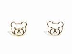 クマ ピアス (ゴールド) 10金 【 Luccica ルチカ 】【 メール便送料無料 】 かわいい アクセサリー 個性的 おしゃれ キュート アニマル 動物 誕生日 プレゼント 女性 K10