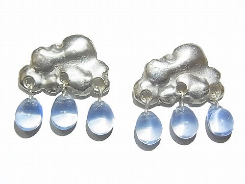 クラウド ピアス 【 Palnart Poc パルナートポック 】 天気 アクセサリー くも 雲 梅雨 かわいい 誕生日 プレゼント 雑貨