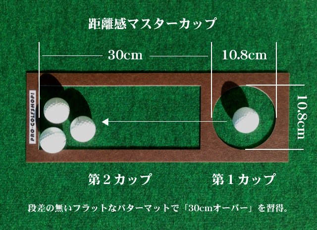 ゴルフ練習器具・距離感マスターカップ設計図面