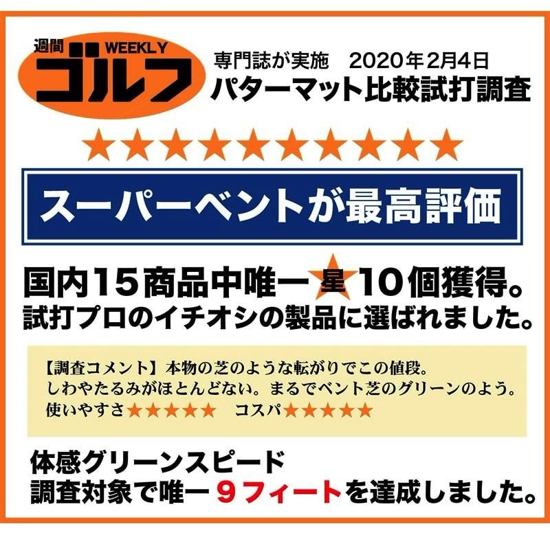 パターマット工房 日本製 ロングパット 180cm×6m SUPER-BENT