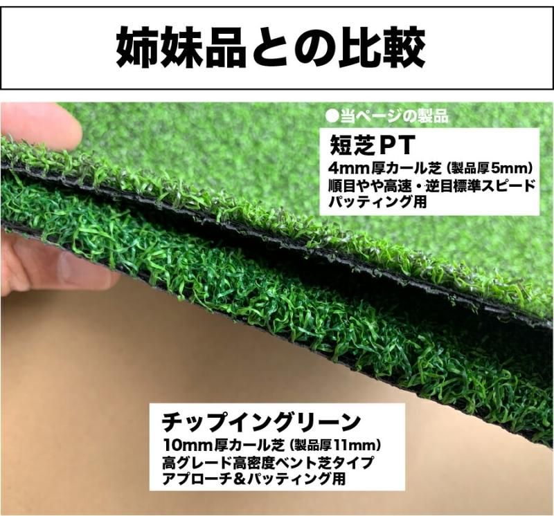 屋外】180cm×10m パット専用人工芝 ［短芝PT］【順目やや高速