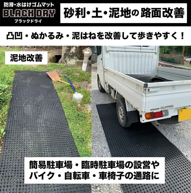 防滑・水はけゴムマット BLACK DRY(ブラックドライ)90cm×1.2m 防滑・水はけゴムマット BLACK DRY(ブラックドライ)90cm×1.2m