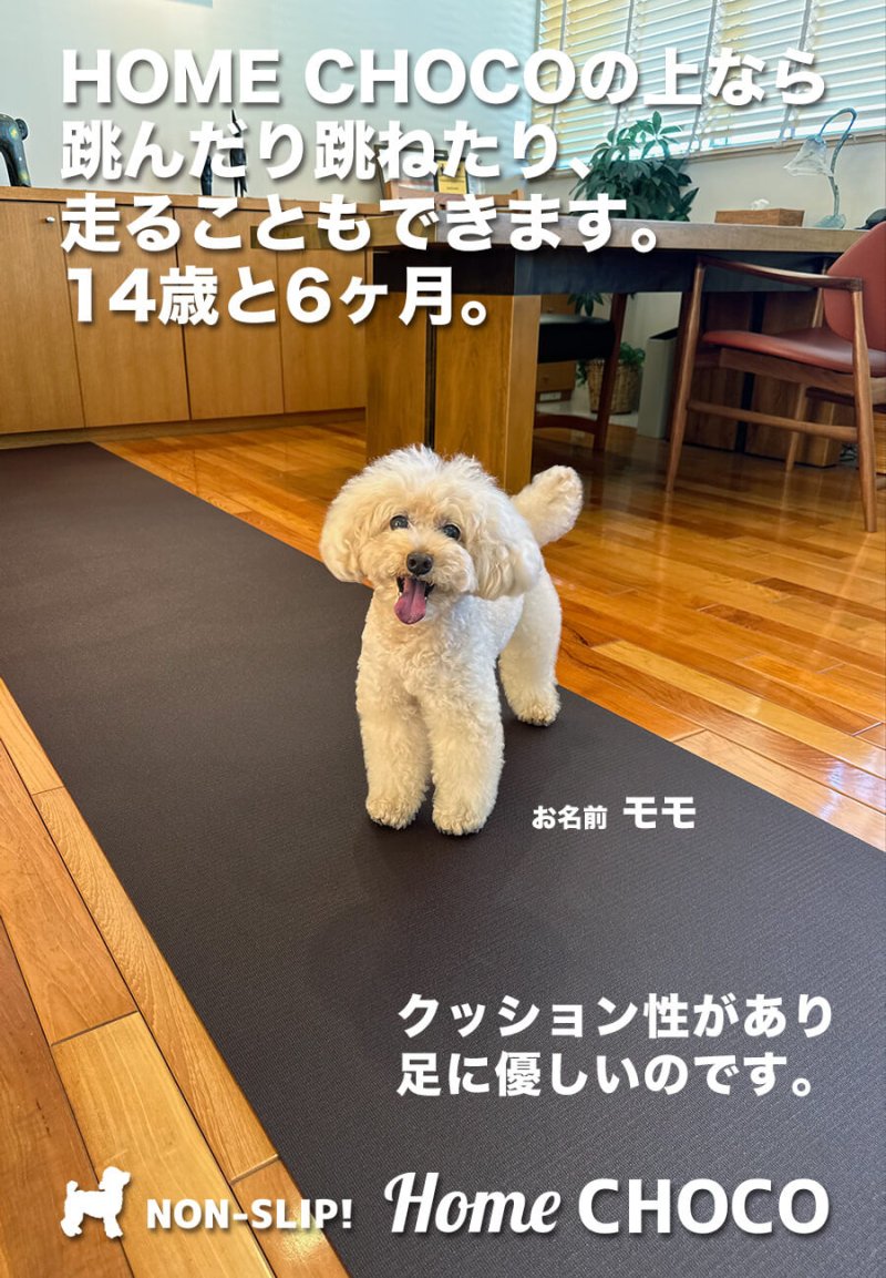 愛犬のための室内用 滑り止めマット HOME CHOCO III［幅70cm×長さ3m］ホームチョコVer.III