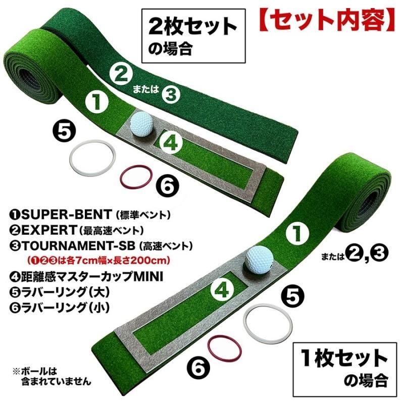 パターマット F-2.2＆距離感マスター＆ストロークナビ　3点セット 新サイズ］【日本製】パターマット工房 30cm×2.2m SUPER-BENT