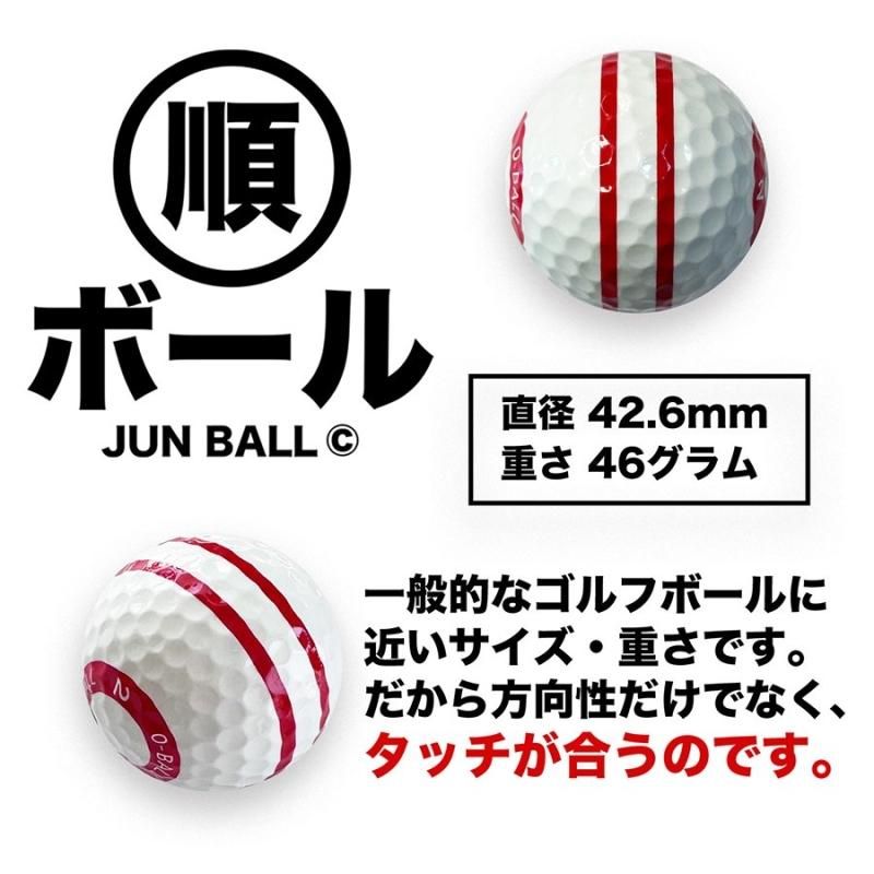 パット上達練習ボール 順ボール 2個セット ボールラインマーカー