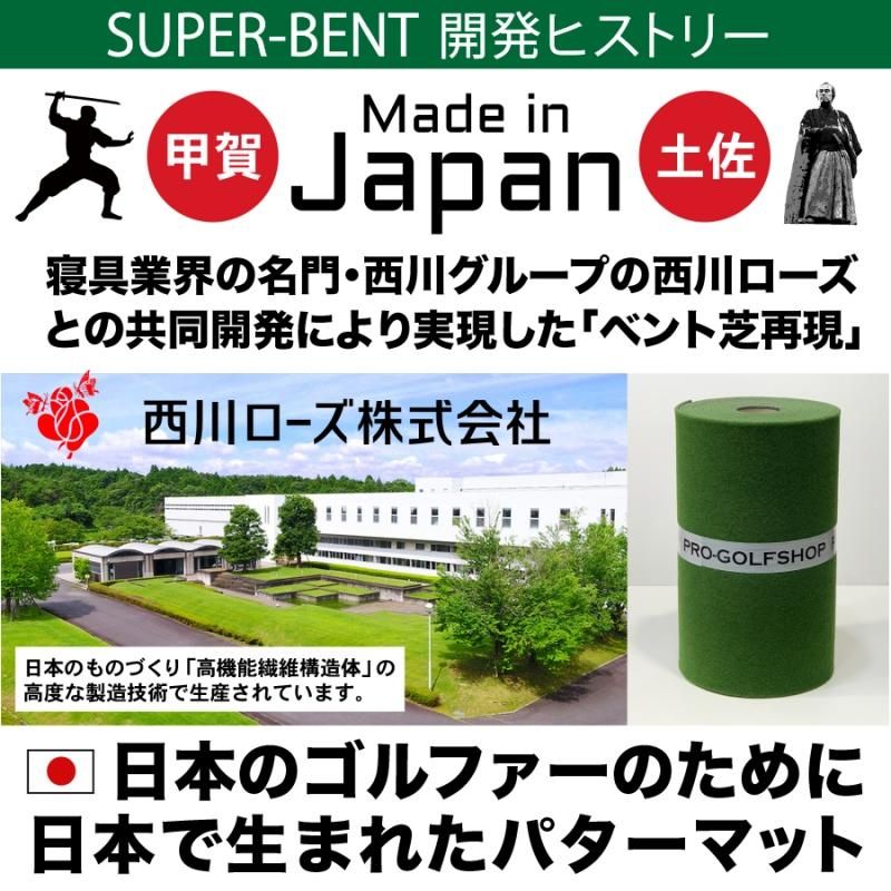 新・定番。本芝感覚の精密パターマット。ミディアムスピードで