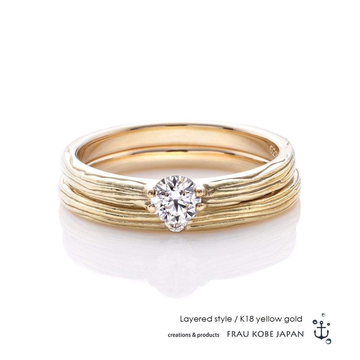 K18 TWIN HEART RING ( Japan gold ) - リング