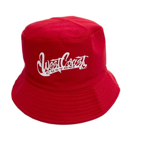 West Coast Customs Backet Hat RED