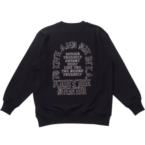 KRHYME DENIMCREWNECK SWEAT SHIRT
