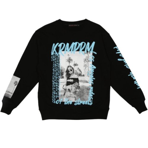 KRHYME DENIMCREWNECK SWEAT SHIRT
