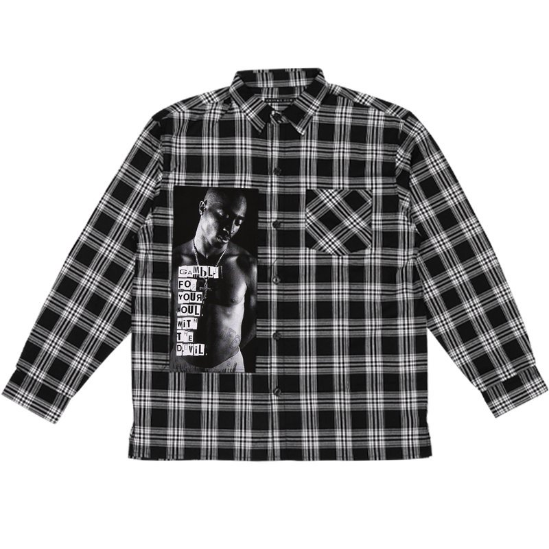 KRHYME DENIM】LONG SLEEVE CHECK SHIRTS WT