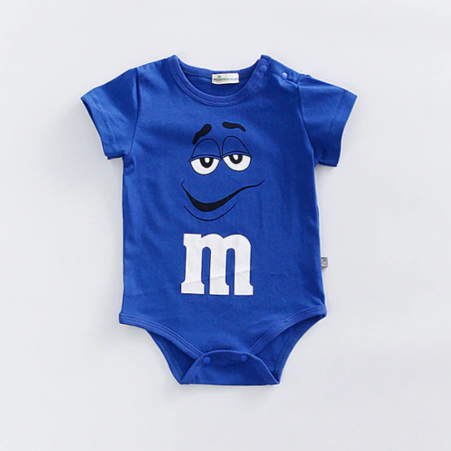 BABY M&M's BABY ROMPERS BLUE