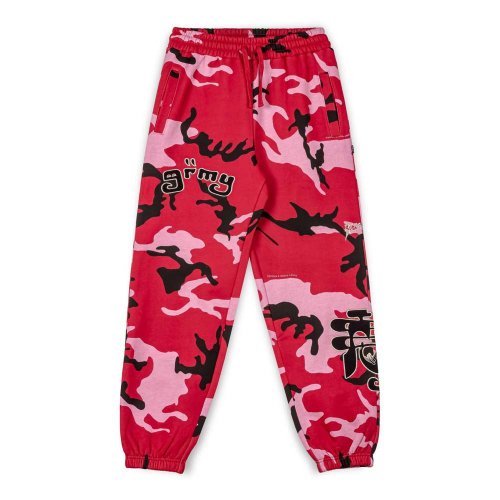 GRIMEYGRIMEY ALL OVER PRINT TUSKER TEMPLE SWEATPANTS - RED | FW23