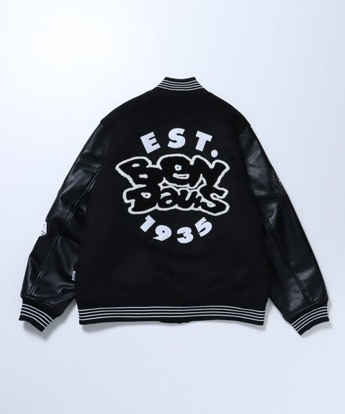 JBOY｜BEN DAVIS通販｜HIPHOP｜ BD STADIUM JACKET｜ レザー ワッペン｜ジャケット｜スタジャン