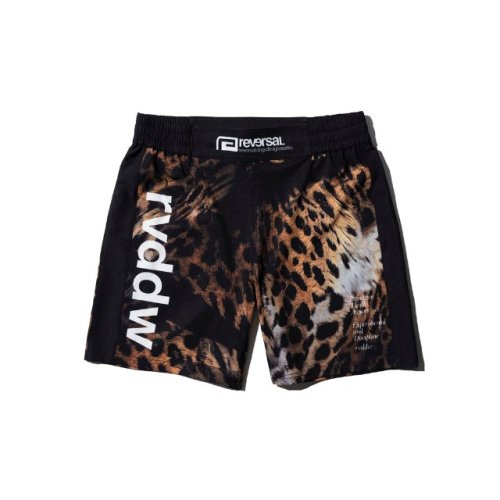 reversalLEOPARD FIGHT SHORTSSHORT LENGTH / NO POCKET