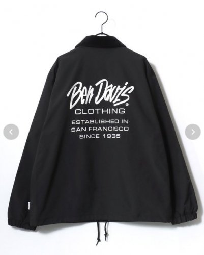 BEN DAVISSCRIPT COACHES JACKET BK