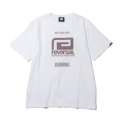 reversalBURNING BIG MARK COTTON TEE WT