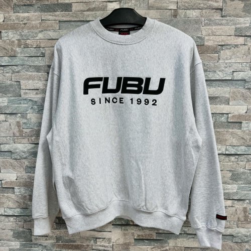 FUBUCLASSIC LOGO SWEAT GRAY