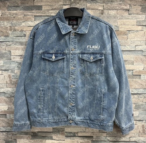 FUBUPATTERN DENIM JACKET L.BLUE