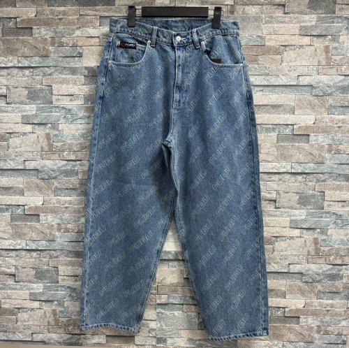 FUBUPATTERN DENIM PANTS L.BLUE