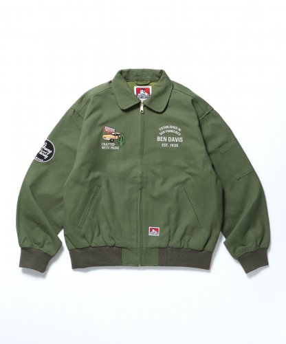 BEN DAVISCOTTON DUCK SOUVENIR JACKET KHA