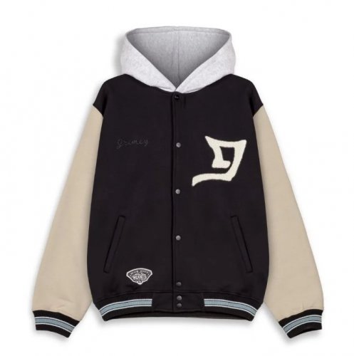 GRIMEYGrimey Deeper fleece Heavyweight Hooded Jacket Black