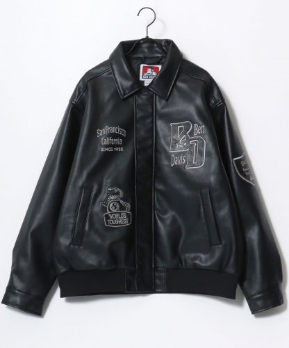 BEN DAVISBD FAUX LEATHER JACKET