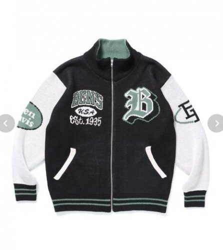 BEN DAVISSUPPORTERS KNIT JACKET BK