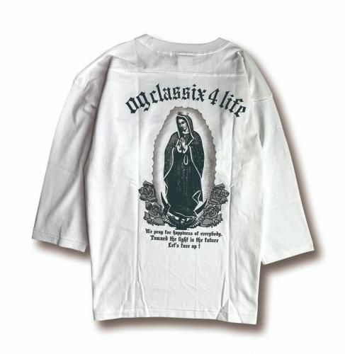 OG CLASSIX MARIA 4 LIFE 6.2oz. FOOTBALL 3/4 SLV. TEE