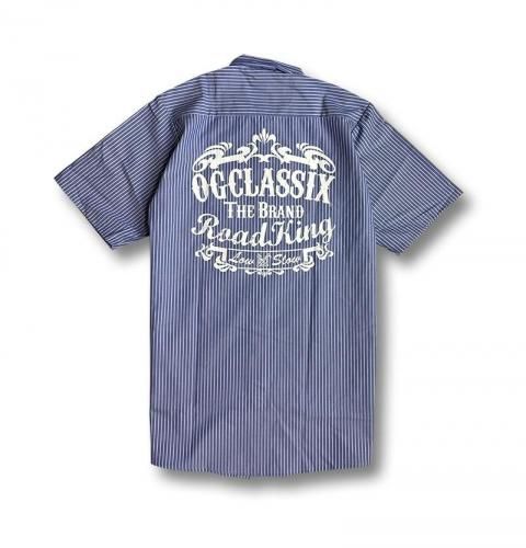 OG CLASSIX ROAD KING S/S WORK STRIPE SHIRTS