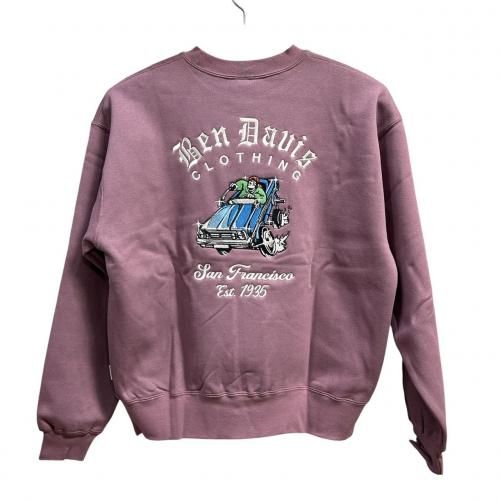BEN DAVISLOWRIDEREMBCREWGRAYISHPINK