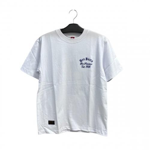 BEN DAVISLOWRIDE EMB TEE WH