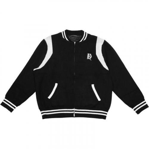 KRHYME DESIGNۡCREWNECK ZIP KNIT