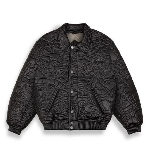 GRIMEY SAMPANS PU LEATHER JACKET
[GTLJ196 Black]