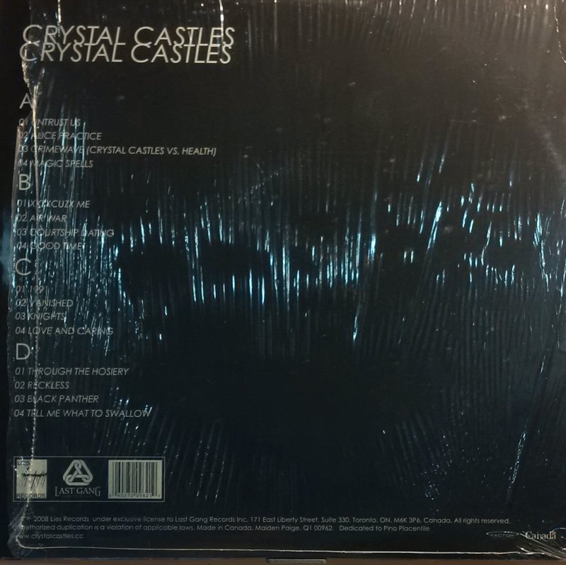 CRYSTAL CASTLES - S/T (2LP)