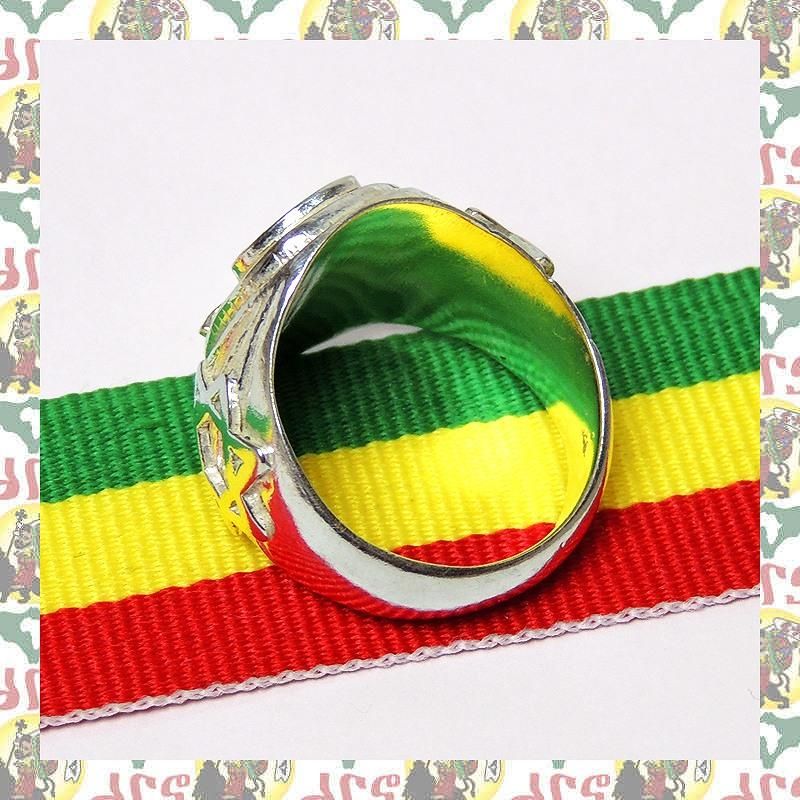 ハイレセラシエ　エチオピア　幸運　サムリング　 ラスタ 特注品】ラスタリング Haile Selassie I