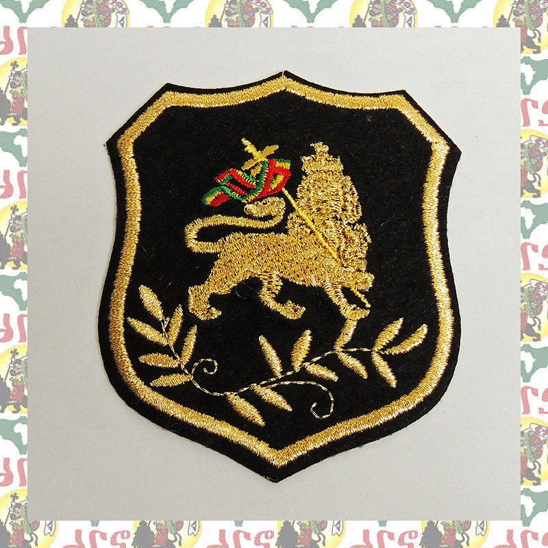 ラスタレゲエ刺繍 アイロンワッペン LION OF JUDAH FLAG